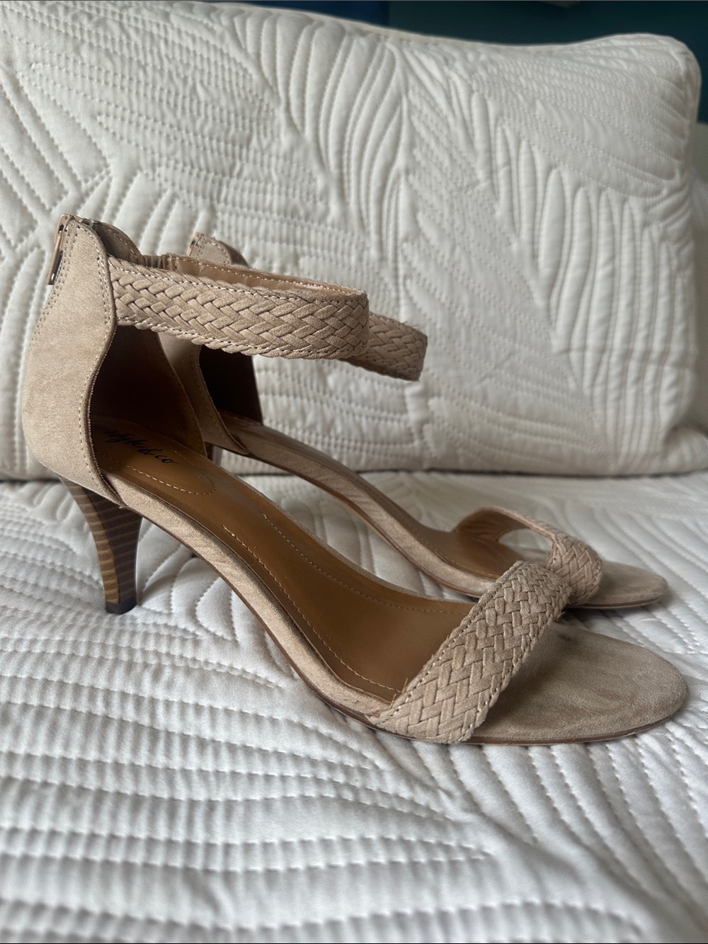 Style & Co. Braided Ankle-Strap Sandals in Beige